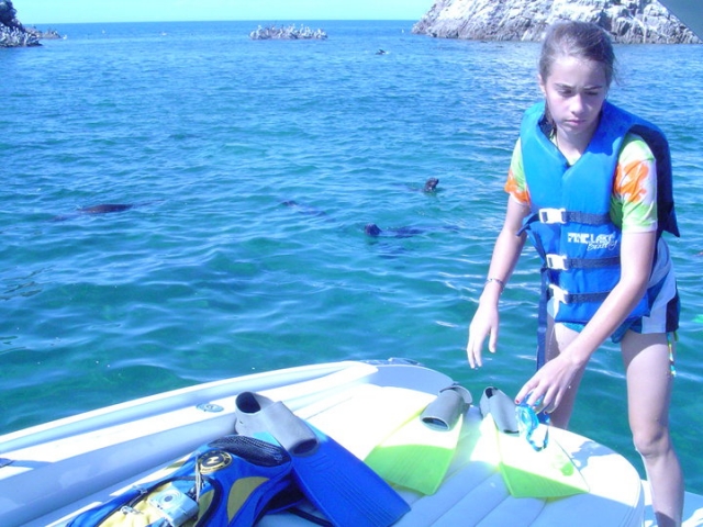 Los peques tambien van al agua